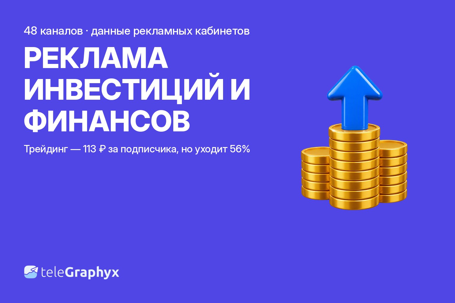 Реклама инвестиций и финансовых услуг в максе и Telegram: цена подписчика по подтипам