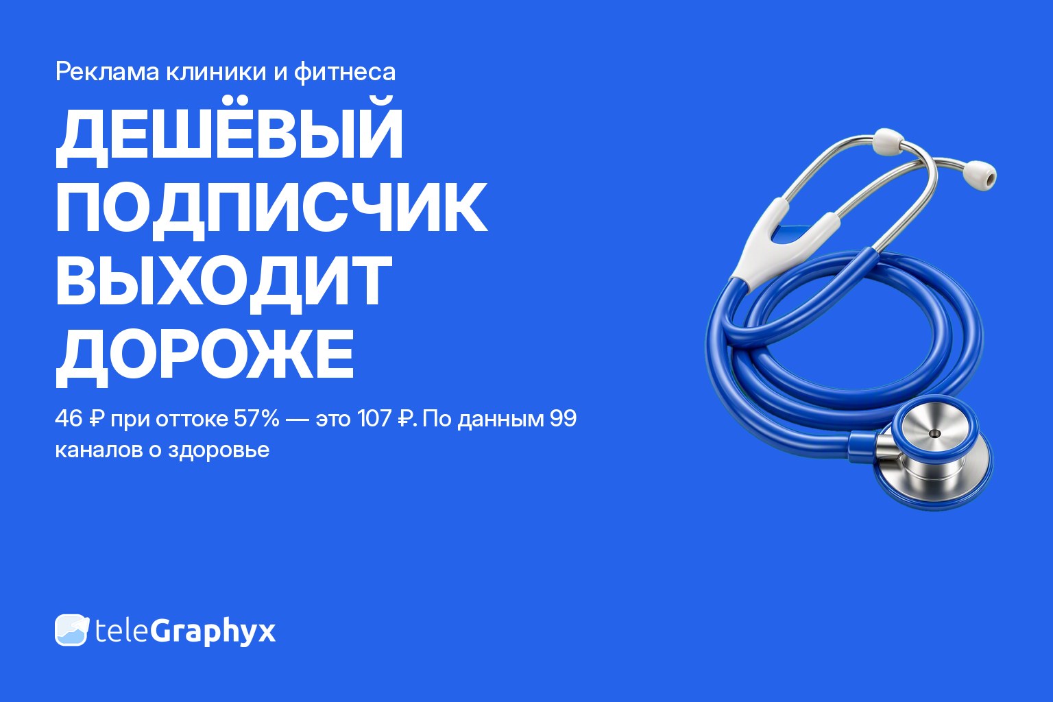 Реклама клиники в MAX и Telegram: цена подписчика с поправкой на отток